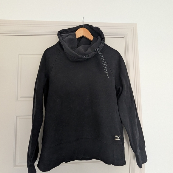 Puma Black Cowl Neck Sweater Size XL - Picture 1 of 6